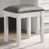 CoasterElevations 203507STL Felicity - Upholstered Vanity Stool - Metallic And Glossy White