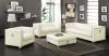 CoasterElevations 505394 Chaviano - Square Upholstered Ottoman - Pearl White