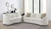 CoasterEssence 509171-S2 Rainn - 2 Piece Boucle Upholstered Sloped Arm Sofa Set - Latte