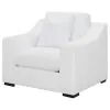 CoasterElevations 509893 Ashlyn - Upholstered Sloped Arm Accent Chair - White