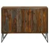 CoasterEssence 959615 Macon - 2 Door Sheesham Wood Storage Accent Cabinet - Gray