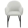 Coaster Fine Furniture 115592 Emma - Fabric Upholstered Dining Arm Chair (Set of 2) - Fog Gray