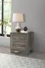 Coaster Fine Furniture 223342 Wright - 2-Drawer Nightstand Bedside Table - Brown Oak