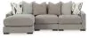 Benchcraft® 20305S3 Benchcraft® 20305S3 Aslan Court - 3-Piece Sofa Sectional With LAF Corner Chaise - Pebble