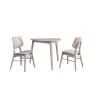 New Classic 40-1651W-D2C New Classic 40-1651W-D2C Oscar - Corner Table & 2 Chairs - White Ash