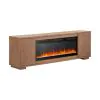 Liberty Furniture FIRE-BOX-214-84FTS Fireplace TV Consoles - 214 84'' Console With Fire FTS Multiplees - Light Brown