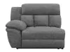 CoasterEssence 609540LRP Bahrain - Upholstered LAF Power Recliner - Charcoal