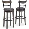 Ashley Furniture D388-230 Caitbrook - Tall UPH Swivel Barstool - Gray