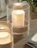 Ashley Furniture A2000456 Eudocia - Candle Holder Set (Set of 2) - Clear