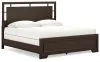 Ashley Furniture B441/31/36/82/97 Ashley Furniture B441/31/36/82/97 Covetown - 4 Pc. - Dresser, Mirror, King Panel Bed - Dark Brown