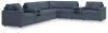 Ashley Furniture 92121S16 Ashley Furniture 92121S16 Modmax - 8-Piece Sectional With 2 Audio System Consoles - Ink