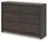 Ashley Furniture PCB3370-31 Fraluna - Six Drawer Dresser - Charcoal