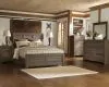 Ashley Furniture B251/31/36/46/57/54/98/92(2) Ashley Furniture B251/31/36/46/57/54/98/92(2) Juararo - 8 Pc. - Dresser, Mirror, Chest, Queen Panel Bed, 2 Nightstands - Dark Brown