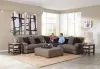 Jackson Furniture Industries 449828-1796/36 Ava Sectional - Cocktail Ottoman - Cashew
