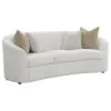 CoasterEssence 509171-S2 Rainn - 2 Piece Boucle Upholstered Sloped Arm Sofa Set - Latte