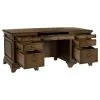 CoasterElevations 881281 Hartshill - 7-Drawer Executive Desk - Burnished Oak