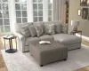 Jackson Furniture Industries 3345/46/76/12-26 Livingston - 2 Piece Sofa Chaise With Comfort Coil Seating, 40