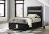Coaster Fine Furniture 206360T Miranda - Upholstered Twin Panel Bed - Black