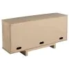 Coaster Fine Furniture 109385 Kailani - 4-Door Cane Sideboard Buffet Cabinet - Beige Oak
