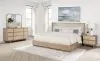 Coaster Fine Furniture 225041KW-S4 Kailani - 4 Piece California King Bedroom Set - Beige Oak