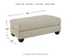 Benchcraft® 1320114 Asanti - Ottoman - Fog