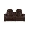 New Classic U5483-25-BRN New Classic U5483-25-BRN Chester - Reclining Console Loveseat - Brown