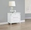 Coaster Fine Furniture 225072 Gracemont - 3-Drawer Bedroom Nightstand Bedside Table - White