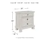 Ashley Furniture B742-92 Robbinsdale - Two Drawer Night Stand - Antique White