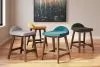 Ashley Furniture D615-224 Ashley Furniture D615-224 Lyncott - Upholstered Barstool (Set of 2) - Charcoal / Brown