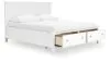 Ashley Furniture B680B23 Ashley Furniture B680B23 Fortman - California King Panel Storage Bed - White
