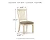 Ashley Furniture D647/55T/55B/01(6)/60 Bolanburg - 9 Pc. - Dining Table, 6 Side Chairs, Sever - Brown / Beige