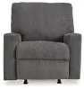 Ashley Furniture 53602/39/25 Ashley Furniture 53602/39/25 Rannis - 2 Pc. - Queen Sofa Sleeper, Rocker Recliner - Pewter