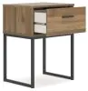Ashley Furniture EB1866-291 Deanlow - One Drawer Night Stand - Honey