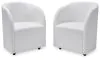 Ashley Furniture D821-02A Rowanbeck - Dining Upholstered Arm Chair (Set of 2) - Ivory