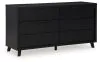 Ashley Furniture B1013/231/36/345/56/58/95/B100-14 Danziar - 7 Pc. - Dresser, Mirror, Chest, King Panel Bed - Black