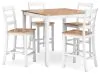 Ashley Furniture D398-223 Ashley Furniture D398-223 Gesthaven - Dining Room Counter Table Set (Set of 5) - Natural / White