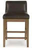 Ashley Furniture D974-124 Cabalynn - Upholstered Barstool (Set of 2) - Two-tone Brown