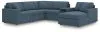 Ashley Furniture 92121S51 Ashley Furniture 92121S51 Modmax - 6-Piece Sectional With Audio System, Raf Corner Chaise And LAF Corner Chair - Ink