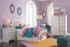 Ashley Furniture B181/53/B100-21 Paxberry - Twin Panel Headboard with Bolt on Bed Frame - Whitewash