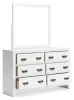Ashley Furniture B427B1 Binterglen - Dresser And Mirror - White