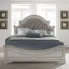 Liberty Furniture 244-BR-QUB Liberty Furniture 244-BR-QUB Magnolia Manor - Queen Upholstered Bed With Upholstered Footboard - Antique White