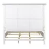 Liberty Furniture 417-BR-QPB Liberty Furniture 417-BR-QPB Allyson Park - Queen Panel Bed - Wirebrushed White / Charcoal