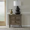 Liberty Furniture 615-BR61 Liberty Furniture 615-BR61 Americana Farmhouse - 2 Drawer Nightstand With Charging Station - Dusty Taupe