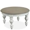 Riverside Furniture 38002 Jameson - Round Cocktail Table - White