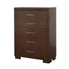 CoasterEssence 200715 Jessica - 5-Drawer Bedroom Chest - Cappuccino