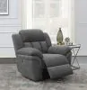 CoasterEssence 609543P Bahrain - Upholstered Power Glider Recliner - Charcoal