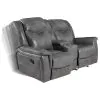 CoasterEveryday 650355 Conrad - Upholstered Padded Arm Glider Loveseat - Gray