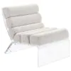 Coaster Fine Furniture 903161 Serreta - Boucle Upholstered Armless Acrylic Chair - Ivory