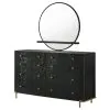 Coaster Fine Furniture 224333M Arini - 8-Drawer Dresser With Mirror - Black