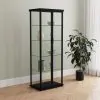 Coaster Fine Furniture 950400 Aero - 5-Shelf Display Curio Cabinet With LED Lighting - Black